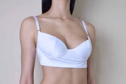 WHITE BRA